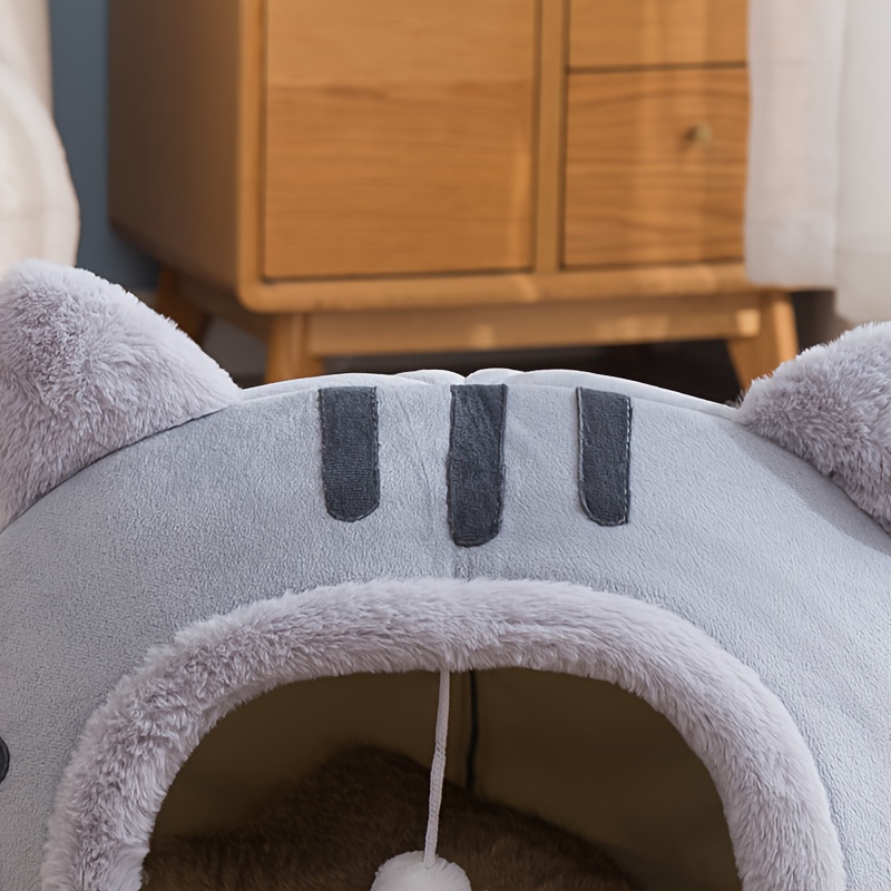 Adorable Owl-shaped Pet Bed, Suitable for Both Cats and Dogs - a Soft, Non-slip, and Comfortable Cat Bed, a Stylish Pet House, the Ideal Choice for Indoor Cats