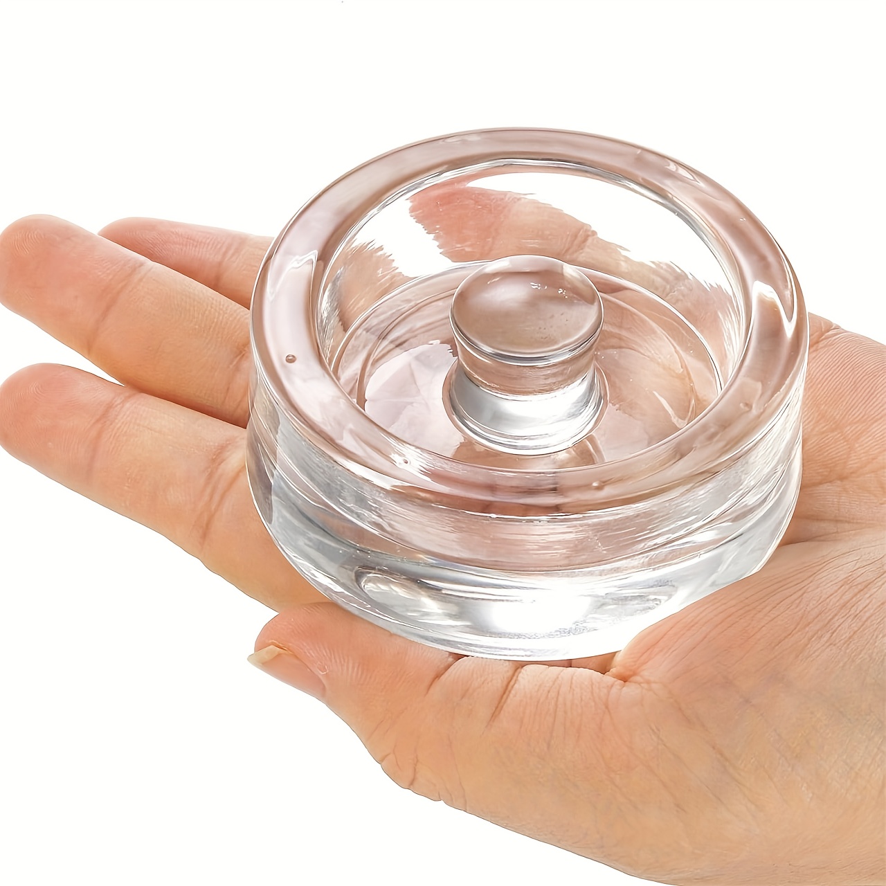 TEMU Peso de vidrio para fermentación de fácil agarre, para tarros de cristal de ancha para almacenamiento de alimentos, recipientes de encurtido