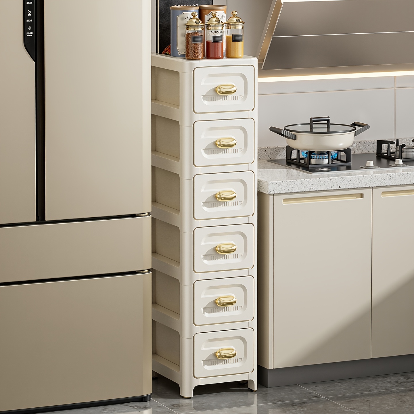 schrank 20 cm lücken – schmale schubladen
