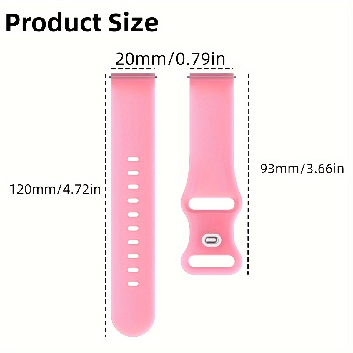 22mm Soft Silicon Luminous selling Strap Band