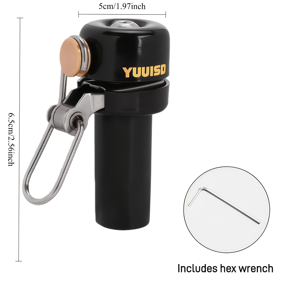1pc Bicycle Bell, Clear And , Road Bike Horn, Handlebar Bell, Suitable For 22.2mm Handlebars