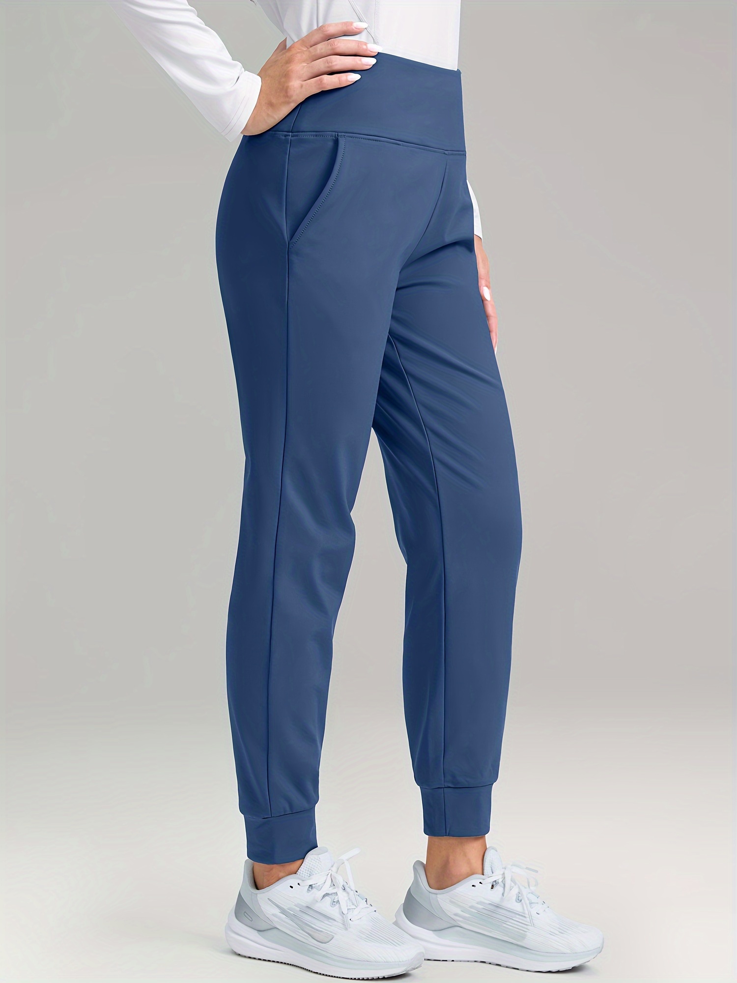 women's high waisted fleece lined joggers thermal winter - Temu