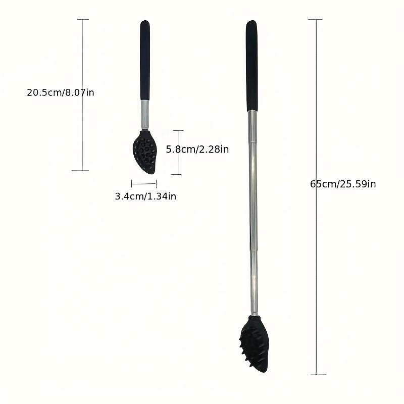 1pc retractable silicone back scratcher with   anti   portable massager for men women and seniors   options   for back comfortable massage tool durable construction Product details 5