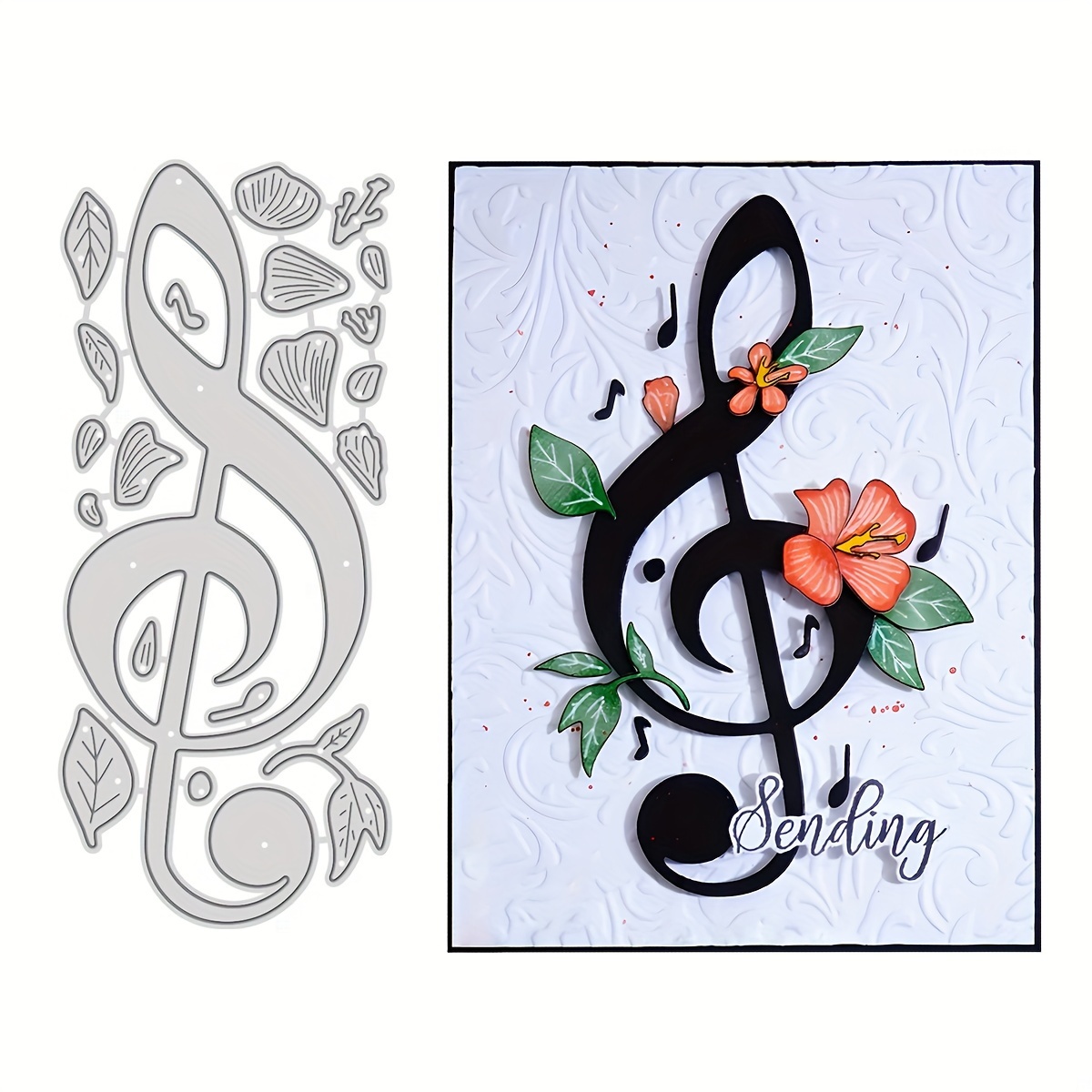 

1pc Musical Note Metal Cutting Die For Diy Scrapbooking, Card Making & Paper Crafts - Party Decorations & Photo Albums