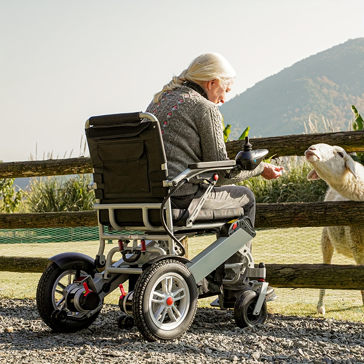 gifts for men christmas gifts electric wheelchair for adults lightweight foldable portable all terrain power motorized wheel chair security and comfortable and   weight capacity 264lbs my older   disability assistance Product details 0