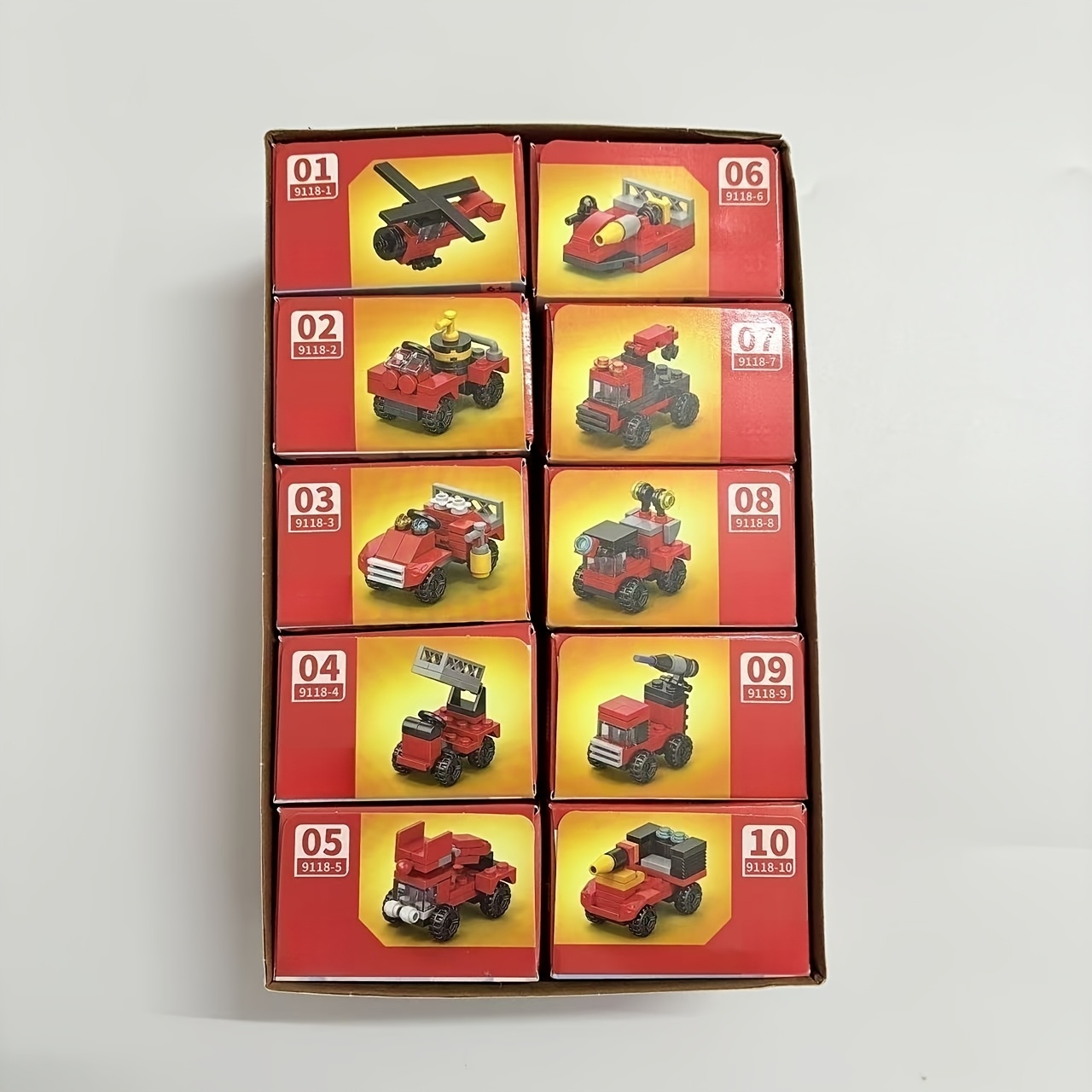 Image of 10pcs Truck Building Blocks Set, Car Model Bricks Kit, Perfect Gift For