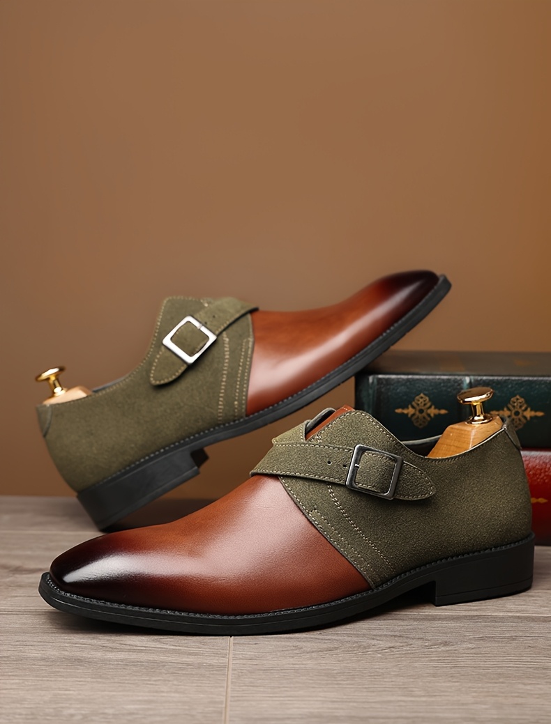 elegant mens brown oxford dress shoes glossy end durable pu