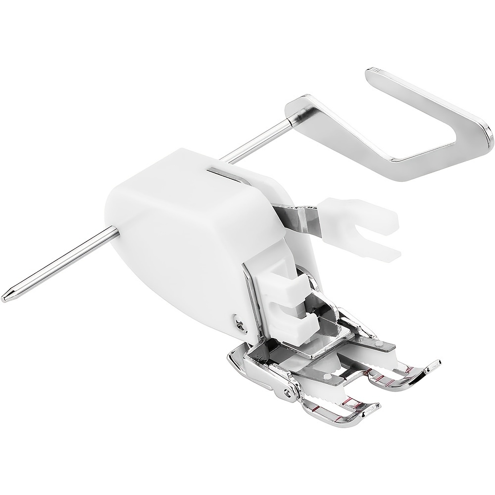 TEMU Pied-de-biche à marches SA188 à tige ouverte de 7 mm, pied presseur à avancement régulier avec plaque guide pour matelassage, convient aux