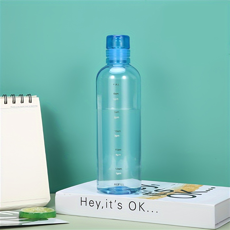 Fantia Large Capacity Leakproof Pc Water Bottle With Time , Drop-resistant Shatterproof Bottle Suitable For Gym,, Travel, Hydration Tracking & Time Management