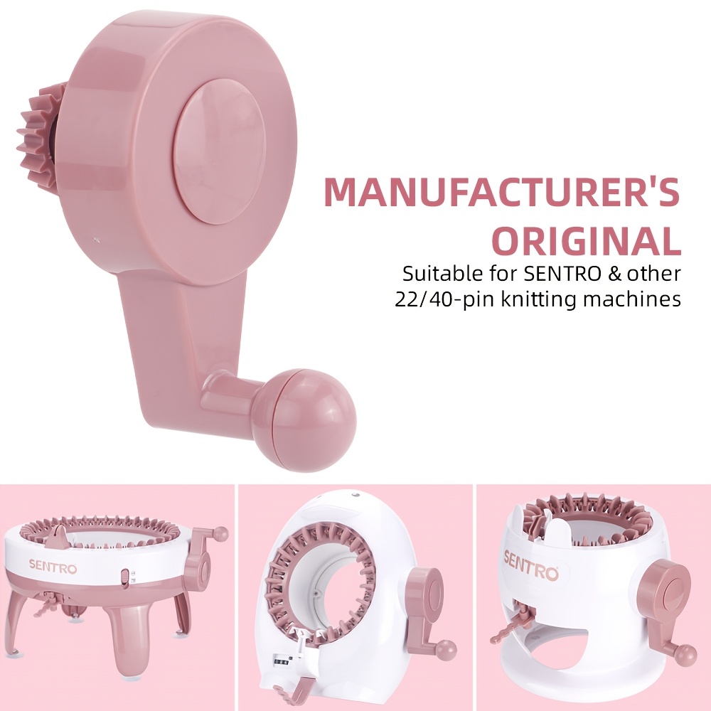 

1pc Qjh Original Sentro Weaving Machine Replacement Handle Accessory - Pink, Smooth For Knitting Machines