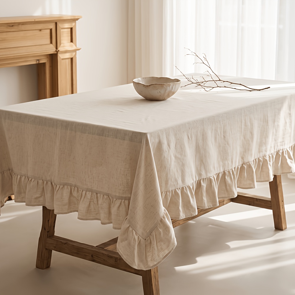 linen table cloths sold on Temu United States