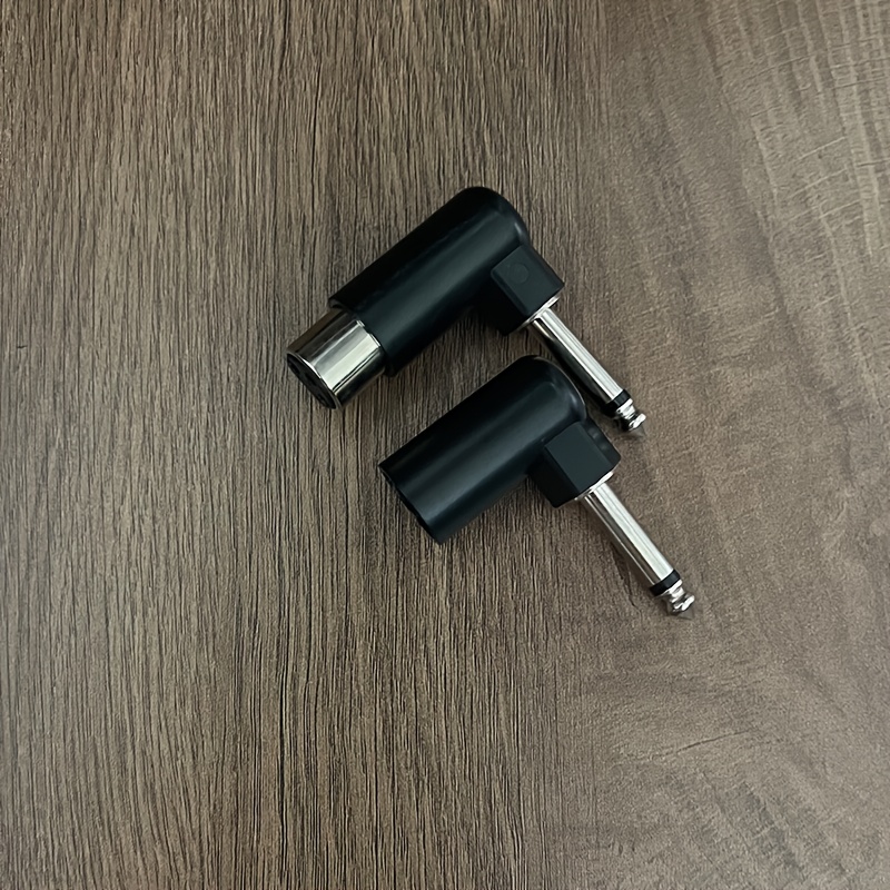 TEMU Xlr Male To 6.35mm (1/4") Female Adapter - 3-pin Audio Connector For Microphones, Speakers, Mixers & Audio Interfaces - Professional Audio