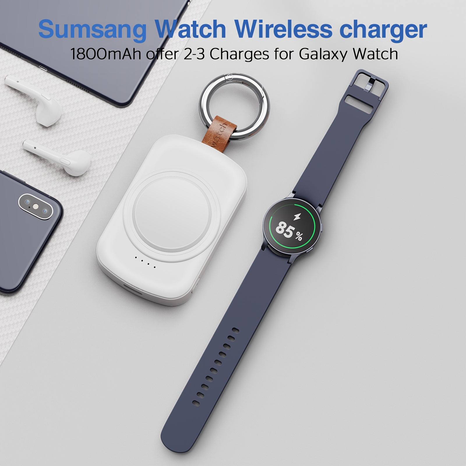 x 27sx for samsung   1800mah portable charger for samsung galaxy watch 7 ultra 6 6   5 pro 4   2 1 wireless magnetic Product details 2