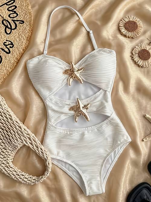girls 1pc vacation beach swimsuit