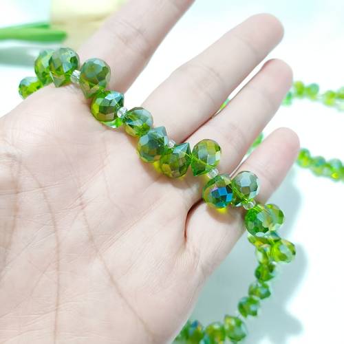 handmade sparkling horizontal hole teardrop beads suitable for making horizontal hole suitable for holiday crafts bead accessories gift beads for daily use bead supplies