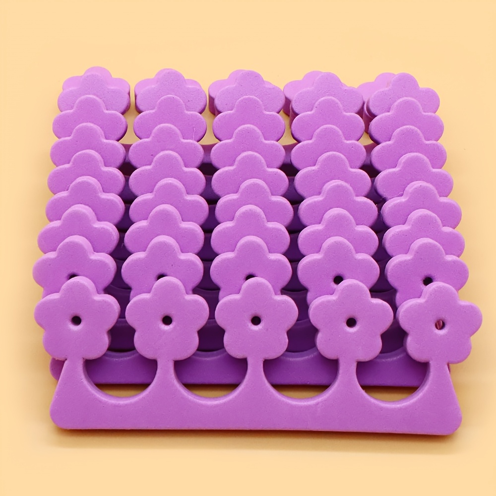 8pcs Soft Sponge Finger and Toe Separators for Nail Art