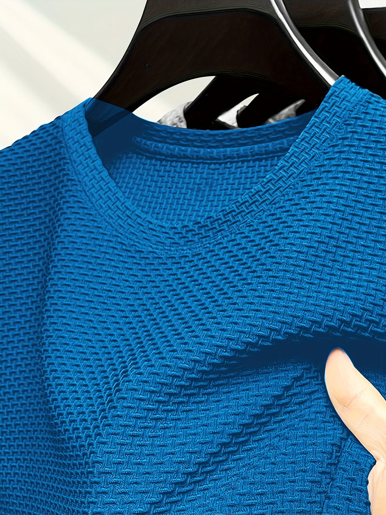 1pc Men's Ice Silky Fiber Crew Neck T-Shirt - Breathable Moisture-Wicking Workout Tee, Loose Fit Short Sleeve for Gym & Casual Wear, Lightweight Non-See-Through Fabric