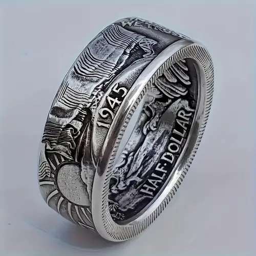 1 piece luxury geometric retro mens and womens ring wedding party jewelry accessories size 7 13