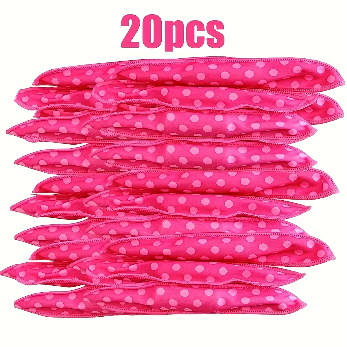 TEMU 10/20/30pcs Flexible No-heat Hair Curlers, Overnight Rollers, Polka Curlers For Women, Diy Sponge Hair Styling Rollers For Natural