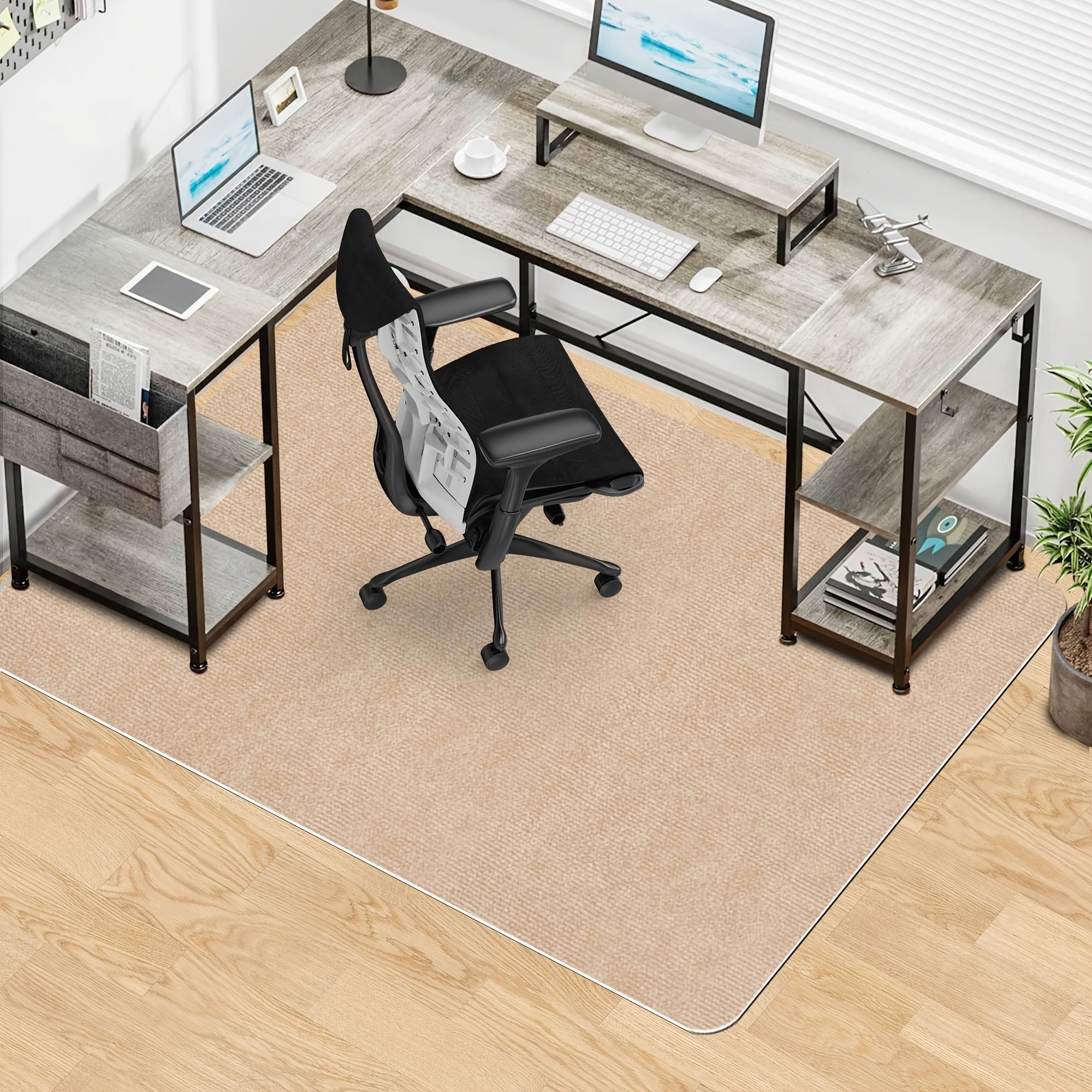 Tapis De Chaise Antidérapant 80x120 Cm - Protection Sol Chaise Bureau/gaming - Pour Parquet, Carrelage, Moquette - 11
