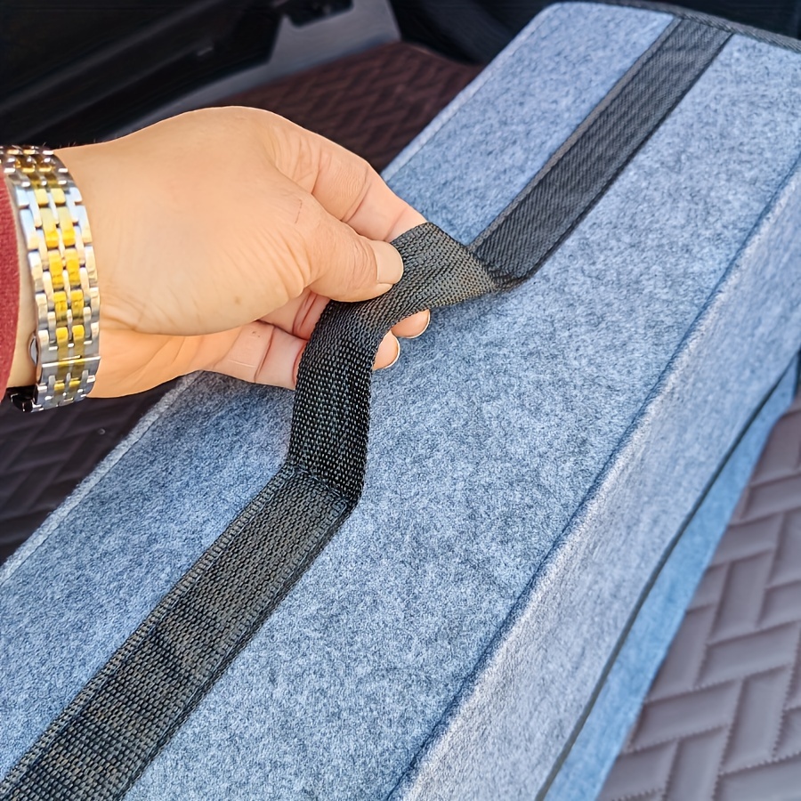 Organizzatore Bagagliaio Auto Pieghevole - Grande Capacità, Fondo Antiscivolo, Per Spesa E Attrezzi - Foto 8