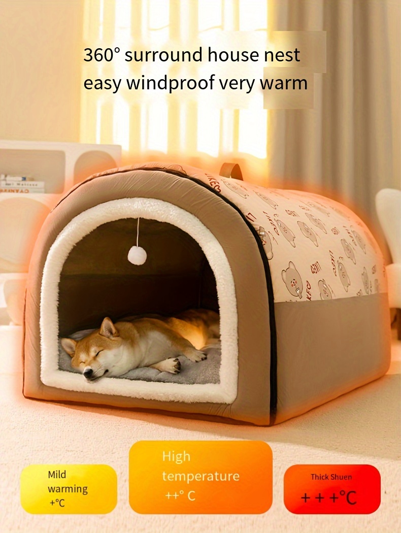 ペットベッド 犬小屋ユニバーサル四季取り外し可能洗える犬用