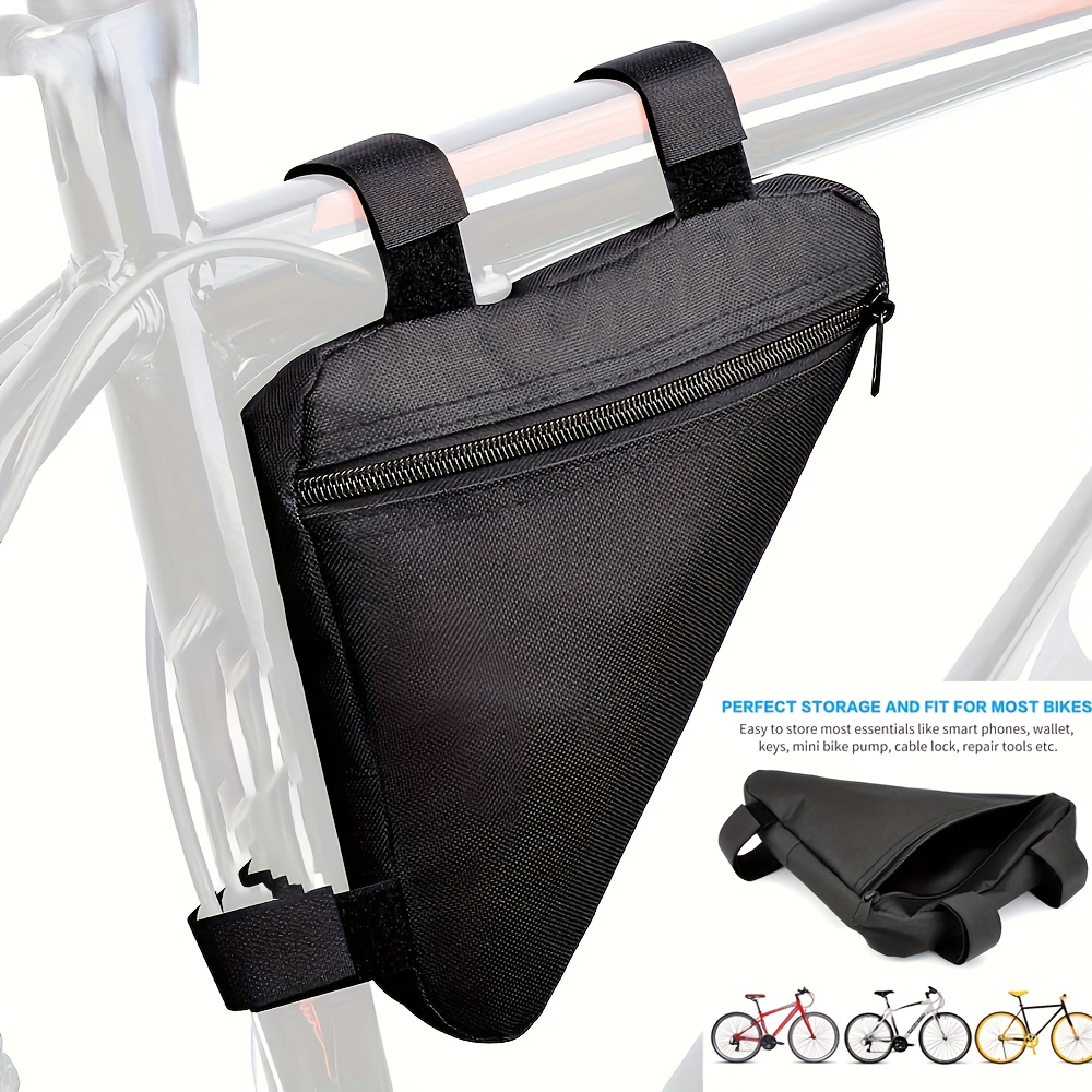 

Bike Triangle Frame Bag: Quick Release Storage Pouch For Bike Bicycle Cycling - 20cm/7.87inch X 27cm/10.62inch