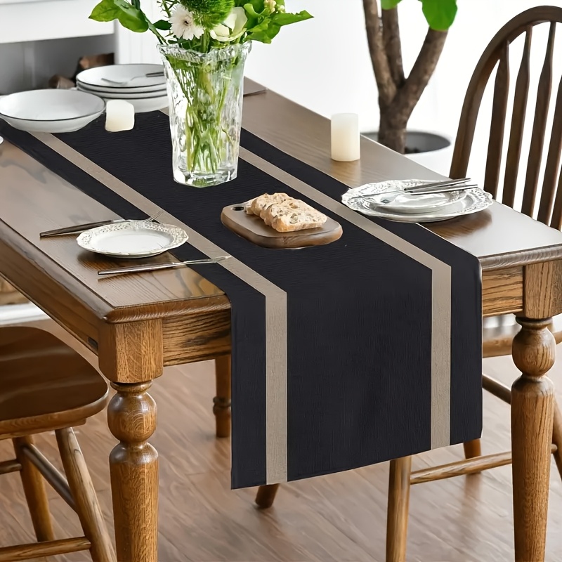 

Elegant Black Table Runner - , Dining & Restaurant Decor