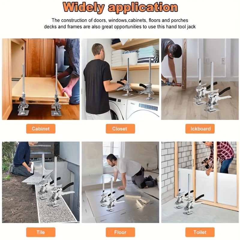 1pc less jack less plate lifter precision tile adjuster door board safety drywall lifter multifunctional manual tool home helper portable multifunctional jac details 0