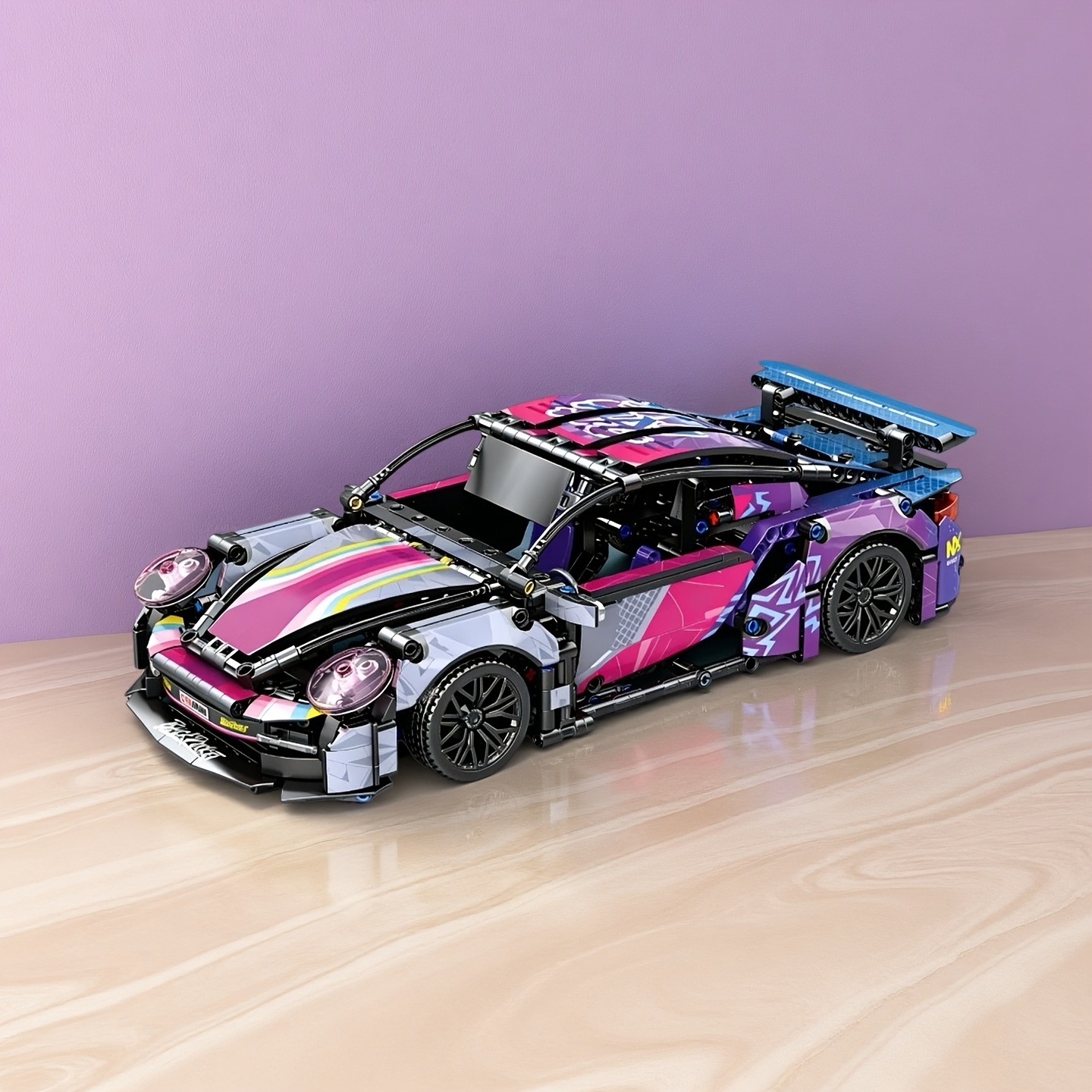 2026 Exquisite Colorful Sports Car Building Block Model