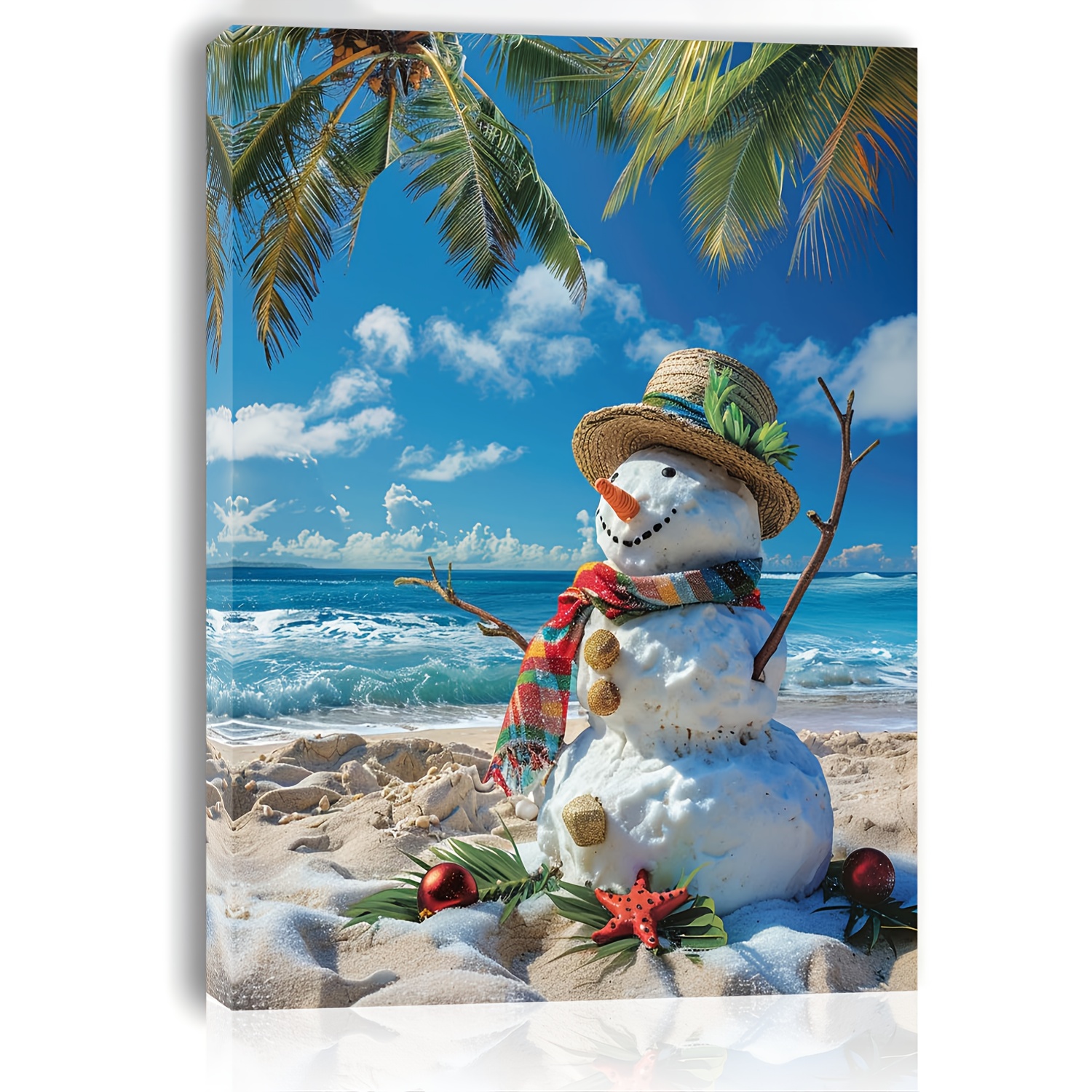 

Snowman - Wooden , Cut-out Decoration For , , - Unique Christmas , Decor - 1pc, 11.8" X 15.7