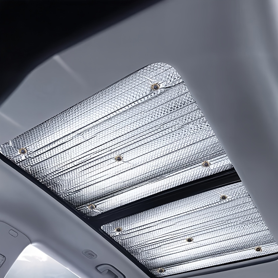 Image of 2pcs Car Sunshades For Sunroof & Windows,summer Uv Heat Protection,heat , Vehicle Cool, Auto Sun Visor