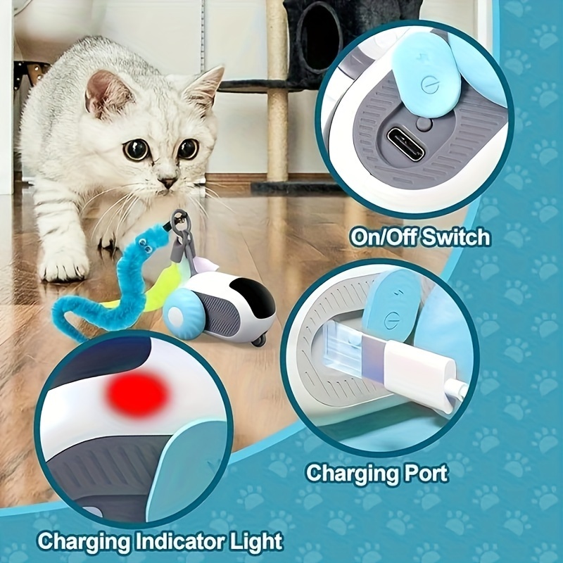 

Cat Toy Car - Fun Obstacle Avoidance &