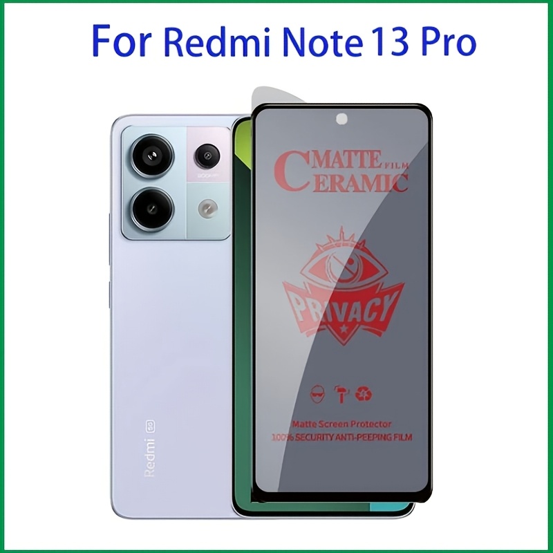 1pc for redmi note 13 pro 4g 5g anti   privacy ceramic soft film screen protector film