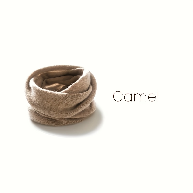 Women's 100% Wool Neck Warmer - Breathable & Wool Thermal Scarf, Skin-friendly Elastic Collar For Outdoor Winter, Office, Travel - Hand Washable Wool Accessory For Low-temperature