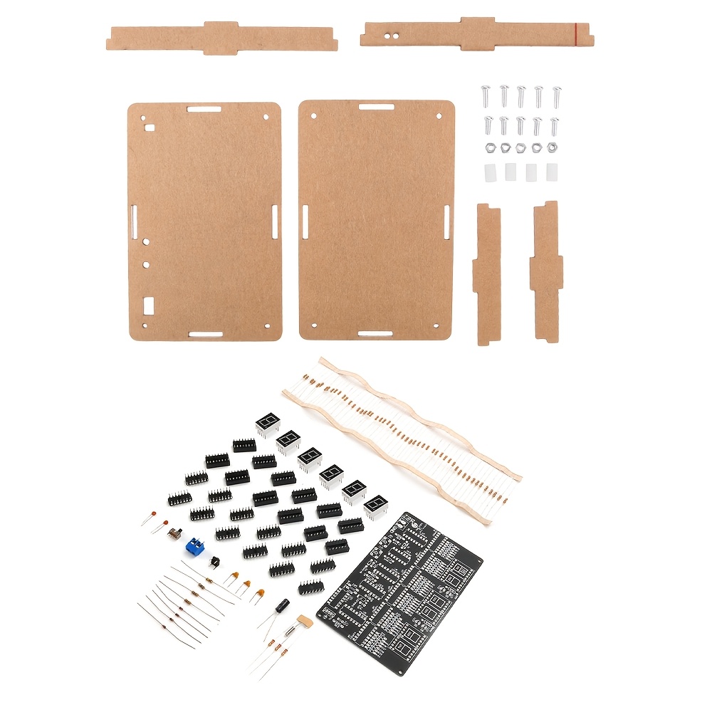 TEMU 1 Set Of Professional Dc4.5v-5.5v 6-digit Digital Circuit Clock Kit - Electronic Clock Teaching, Training, Welding Production, - Essential Props
