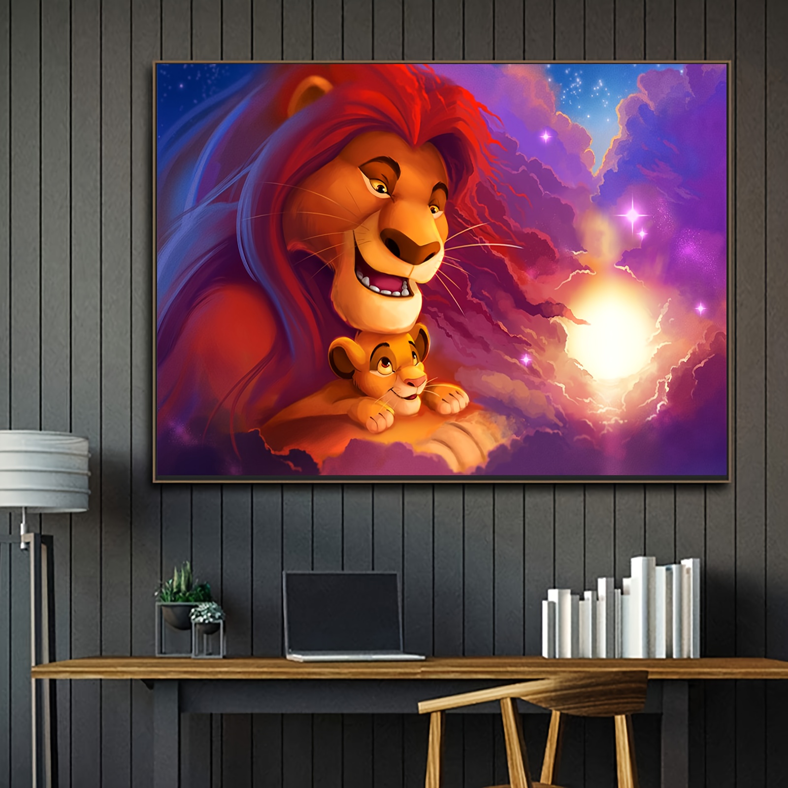 

Lion King 5d Diamond Art Painting Kits Diamond Embroidery Mosaic Rhinestone Picture Art Crafts Home Bedroom Living Room Wall Decor Gift
