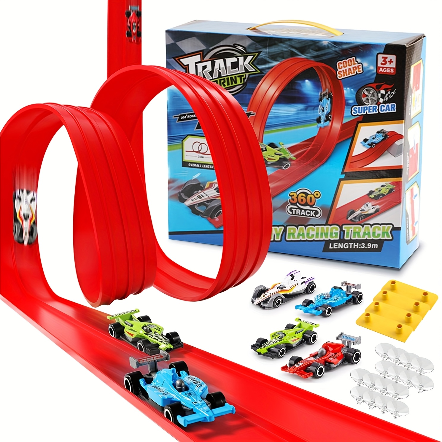 kids toys 255pcs construction race tracks toy for boys girls, 5pcs