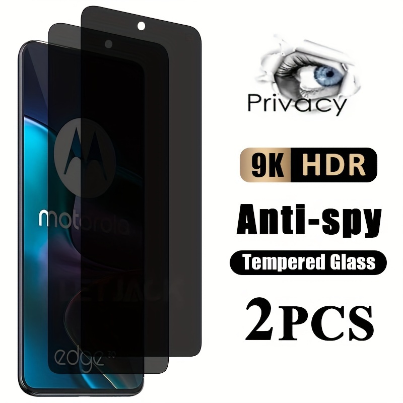 

2-pack 9h Hardness Tempered Glass Privacy Screen Protectors For Moto G54 G84 5g, Anti-spy Glossy Finish, Hd Clear