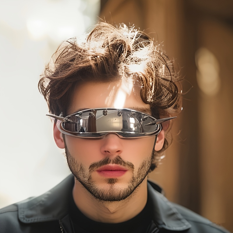 CANKUYZ Cyberpunk Devil Glasses for Halloween & Themed Parties