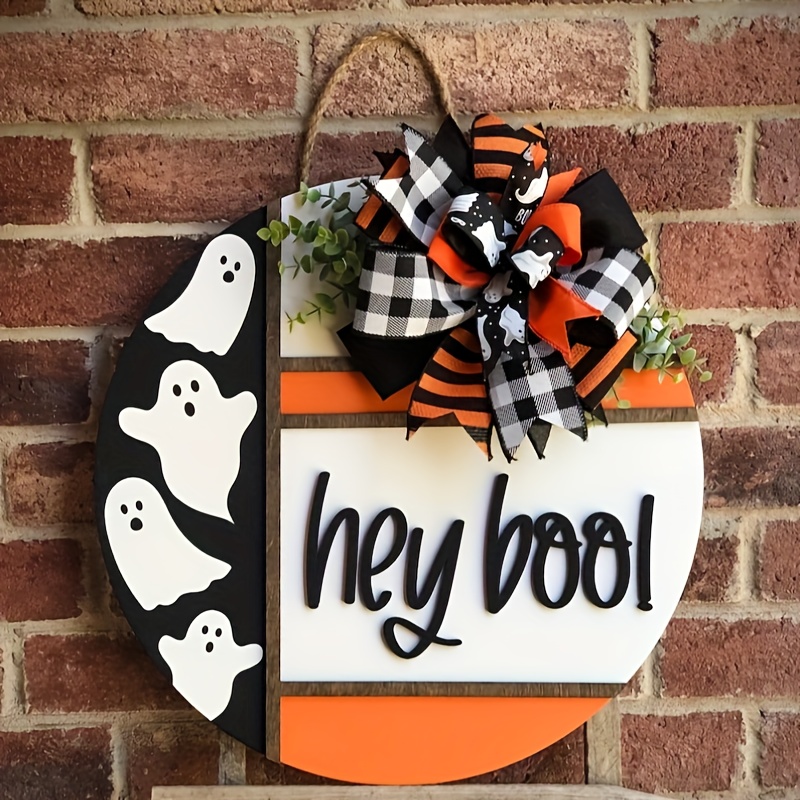 

Halloween Door Hanger, 3d Door Hanger, Front Door Decoration, Halloween Wreath, Porch Decoration, Sign, Wooden Fall Sign, Gift