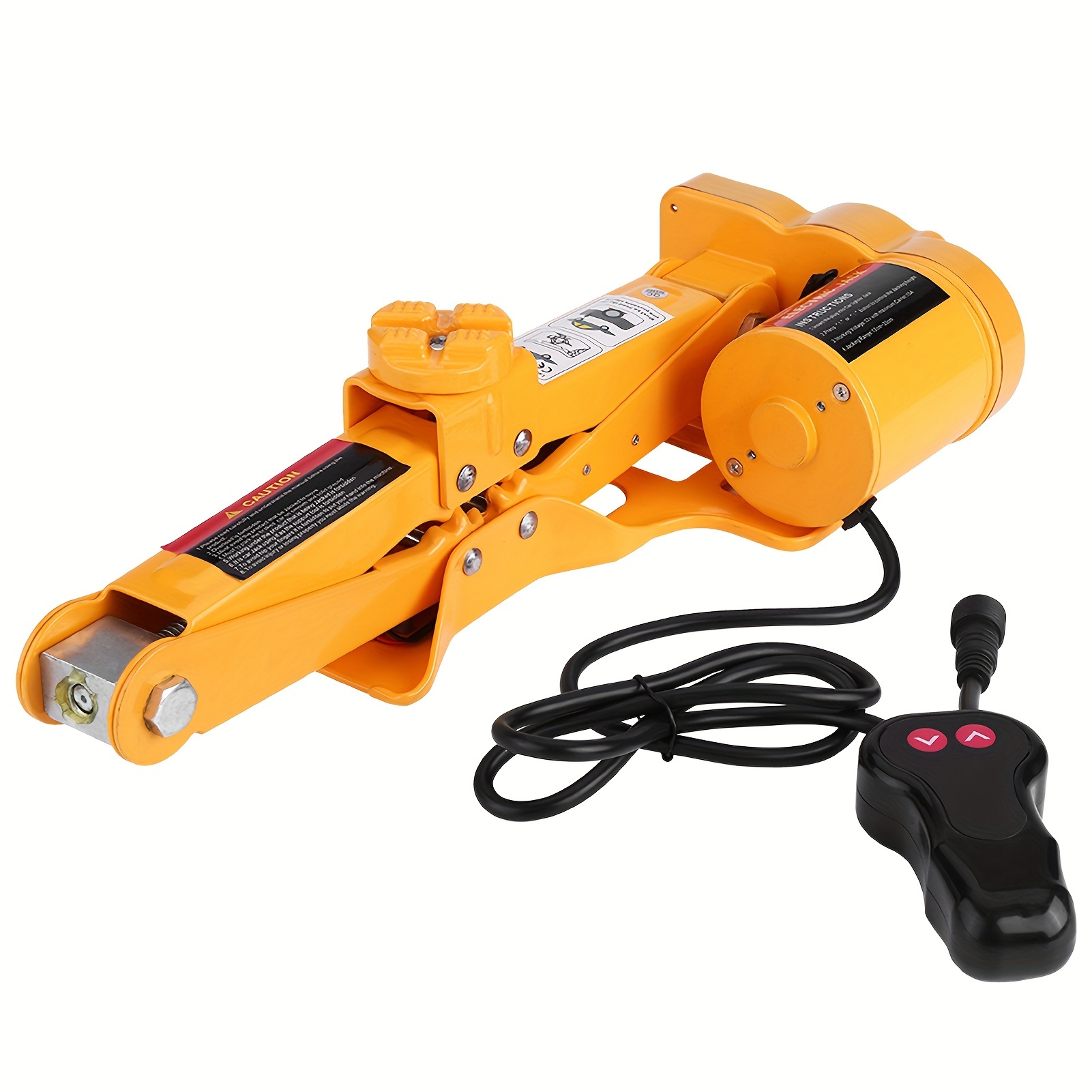E-shop Elektrischer Auto-Wagenheber, 2 Tonnen 12 Volt tragbarer Auto-Wagenheber, Reifenheber Reparatur Ersatz Kit