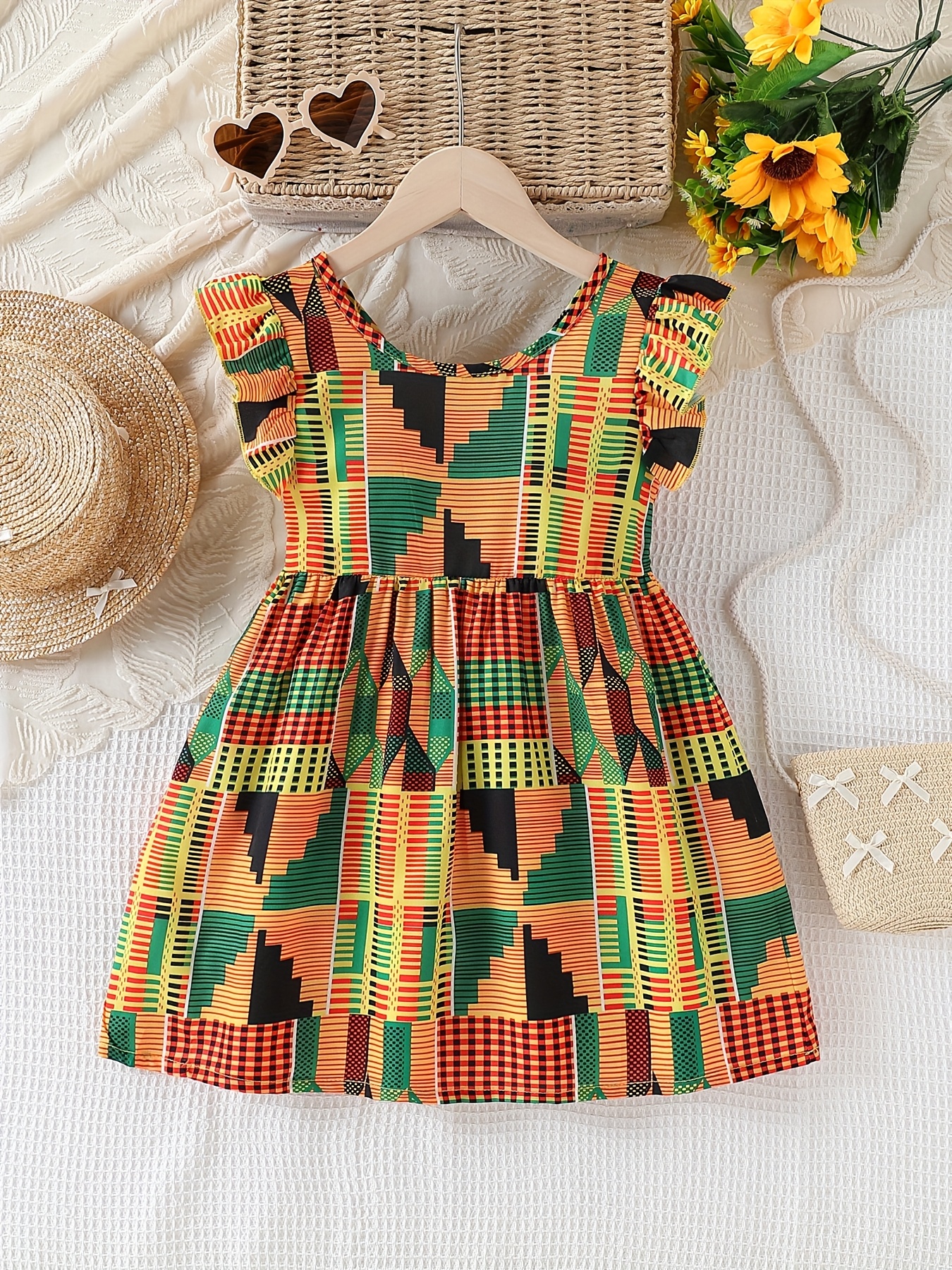 african print dresses for young ladies Amma African Print Midi Dress - African Clothing in USA | MYTRIBENG L / LONG