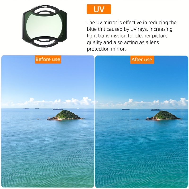 dji avata 2   uv lens filter hd optical glass waterproof details 0