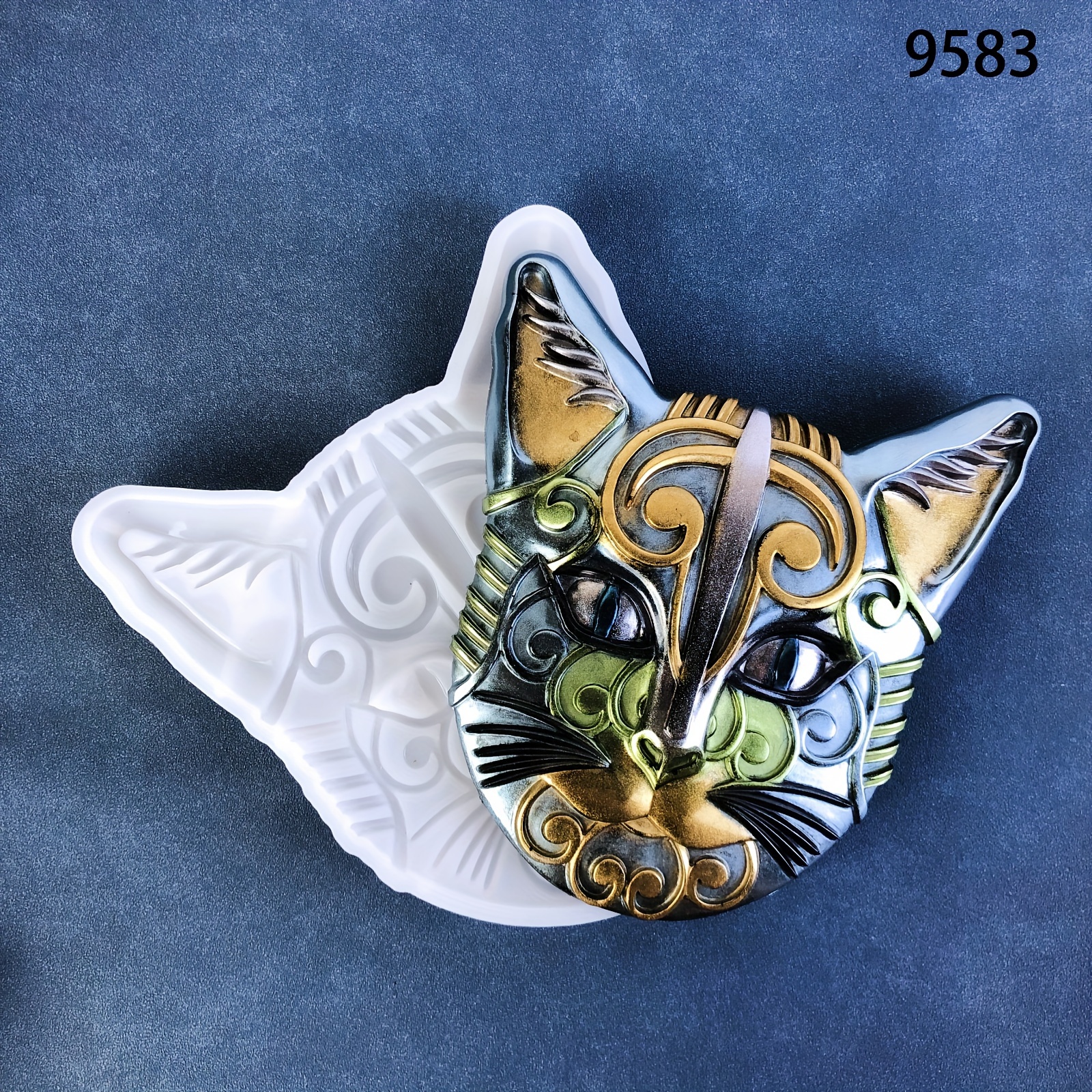 Hobby & Craft :: La Pâte Polymère :: Les Moisissures Et Les Textures :: 1pc Chat Chaton Moule En Silicone De Réglage Du Support Pour La Fabrication De Bijoux Époxy Résine Uv