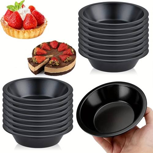 2 4 6 8pcs mini pie tray 5 inch approximately 12 7cm reusable circular pie jar non stick small pie tray suitable for baking desserts fruit pies and beef pies at christmas parties oven compatible