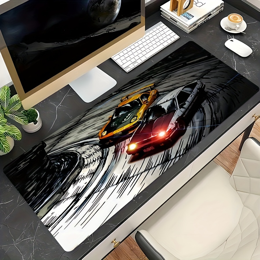 

Extra-large Hd Racing Car Mouse Pad With - Non-slip Rubber Base, Gaming & Office Use - Ideal Gift For Teens And , Hd, Racing Pattern, Precision Lock