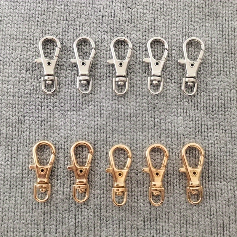 

Lot de 10 Crochets Pivotants - Clips de Porte-clés en de avec Géométriques pour Bijoux, Artisanat & DIY