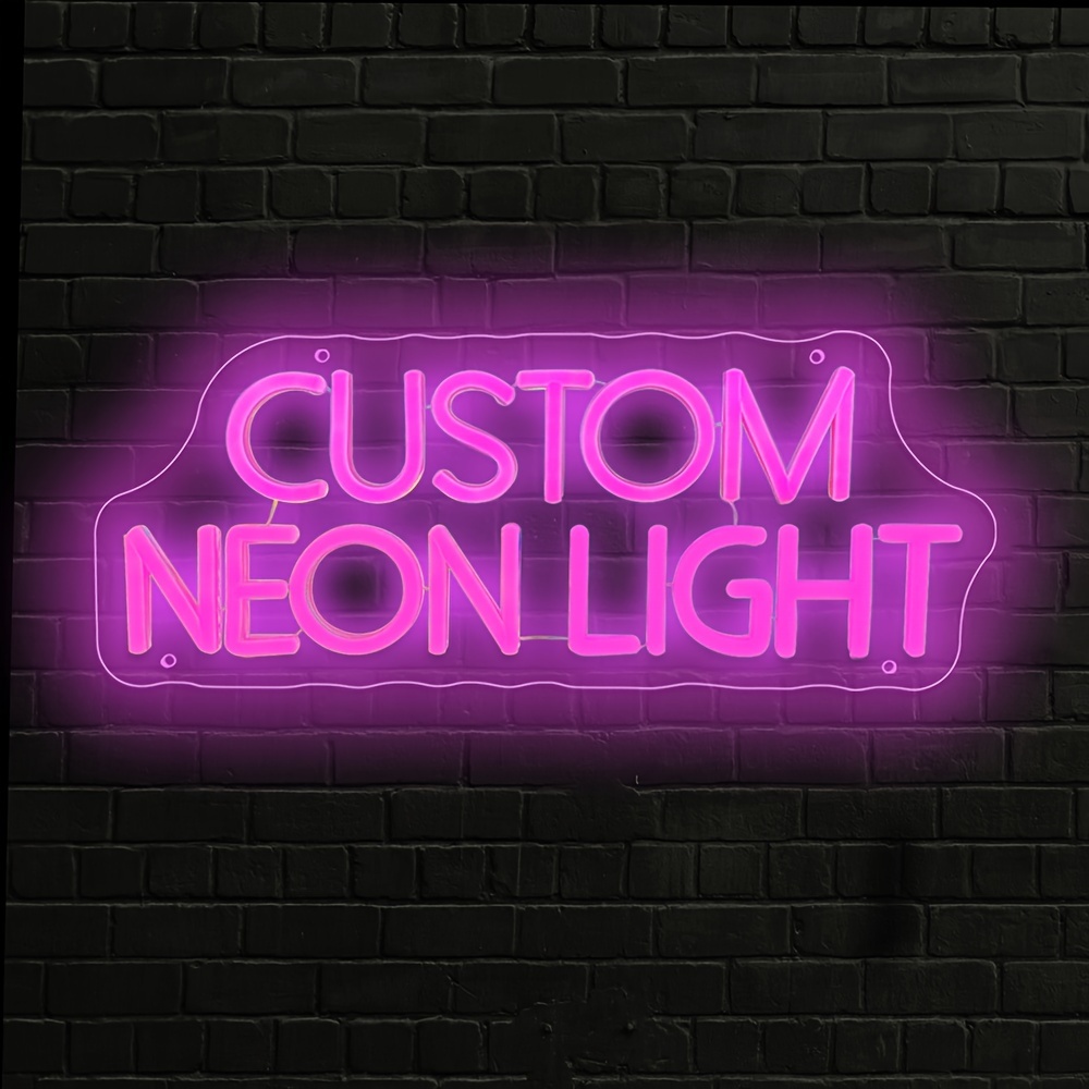 [benutzerdefiniert] personalisierte led neon schrift, persönlichkeit doppelreihige text, neon wandbeleuchtung, schaltersteuerung, usb stromversorgung,   für hochzeit, bar, schönheitssalon, heimdekoration, geburtstag, weihnachten, thanksgiving, halloween dekoration