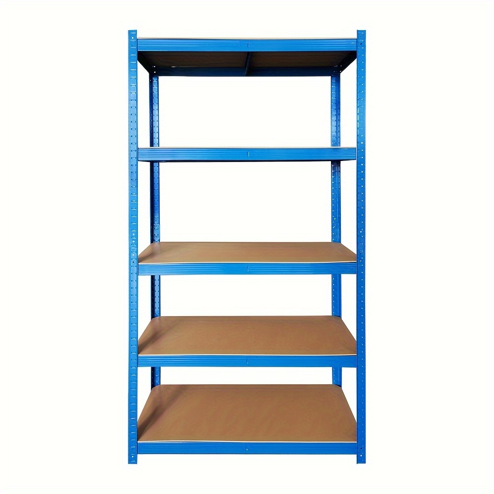 TEMU Robuste Schrankregale ohne – Freistehende Industrielle Metallregale, einfache Montage, platzsparendes Design für Garage, Werkstatt, Büro, Lager,